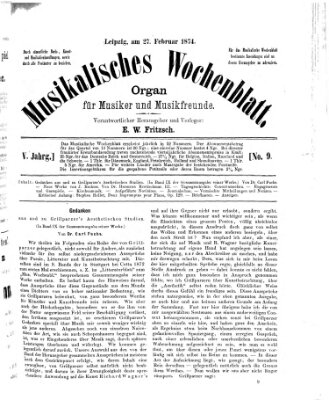 Musikalisches Wochenblatt Freitag 27. Februar 1874