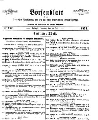 Börsenblatt für den deutschen Buchhandel Dienstag 28. Juli 1874