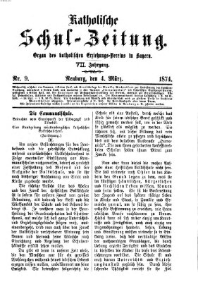 Katholische Schulzeitung (Bayerische Schulzeitung) Mittwoch 4. März 1874