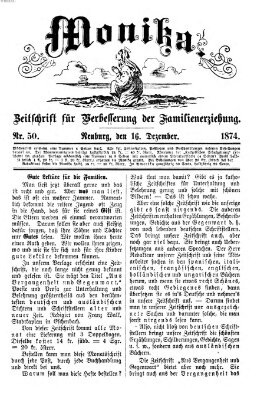 Katholische Schulzeitung (Bayerische Schulzeitung) Mittwoch 16. Dezember 1874