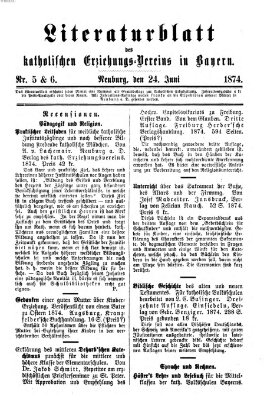 Katholische Schulzeitung (Bayerische Schulzeitung) Mittwoch 24. Juni 1874