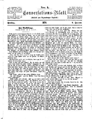 Regensburger Conversations-Blatt (Regensburger Tagblatt) Freitag 2. Januar 1874