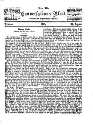 Regensburger Conversations-Blatt (Regensburger Tagblatt) Freitag 30. Januar 1874