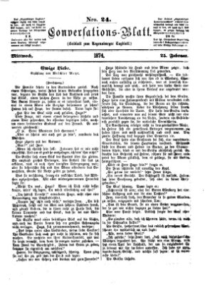 Regensburger Conversations-Blatt (Regensburger Tagblatt) Mittwoch 25. Februar 1874
