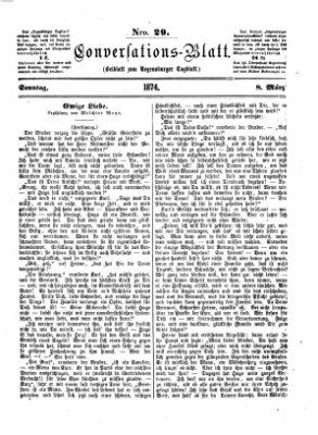 Regensburger Conversations-Blatt (Regensburger Tagblatt) Sonntag 8. März 1874