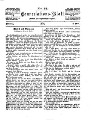 Regensburger Conversations-Blatt (Regensburger Tagblatt) Sonntag 3. Mai 1874