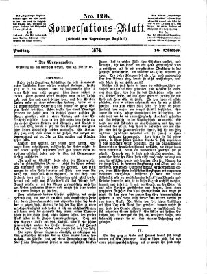 Regensburger Conversations-Blatt (Regensburger Tagblatt) Freitag 16. Oktober 1874