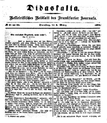 Didaskalia Dienstag 3. März 1874