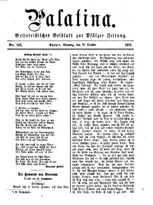 Palatina (Pfälzer Zeitung) Dienstag 27. Oktober 1874