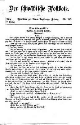 Der schwäbische Postbote (Neue Augsburger Zeitung) Samstag 17. Oktober 1874