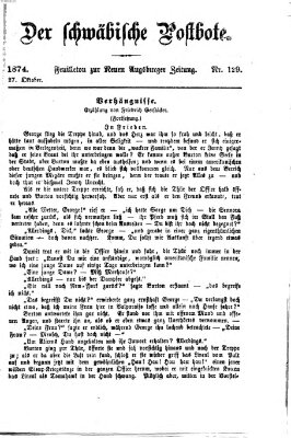 Der schwäbische Postbote (Neue Augsburger Zeitung) Dienstag 27. Oktober 1874