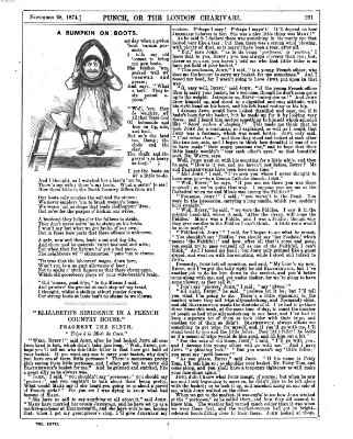 Punch Samstag 28. November 1874