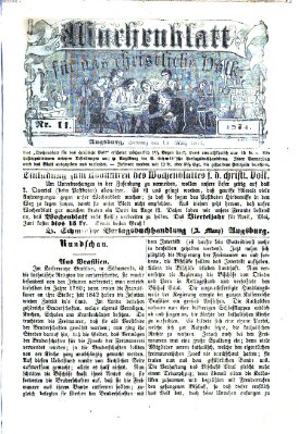 Wochenblatt für das christliche Volk Sonntag 15. März 1874