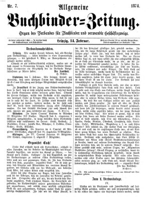 Allgemeine Buchbinderzeitung Samstag 14. Februar 1874