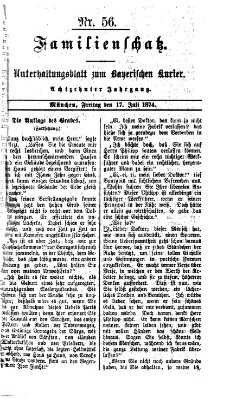 Familienschatz (Bayerischer Kurier) Freitag 17. Juli 1874