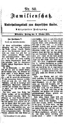 Familienschatz (Bayerischer Kurier) Freitag 9. Oktober 1874