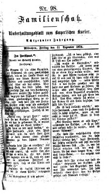 Familienschatz (Bayerischer Kurier) Freitag 11. Dezember 1874