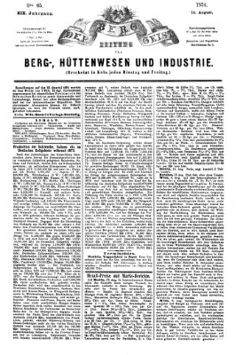 Der Berggeist Freitag 14. August 1874