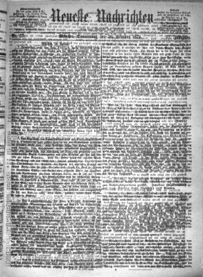 Neueste Nachrichten aus dem Gebiete der Politik (Münchner neueste Nachrichten) Donnerstag 26. Februar 1874