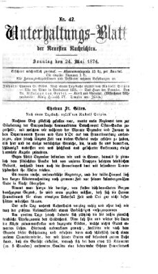 Neueste Nachrichten aus dem Gebiete der Politik Sonntag 24. Mai 1874