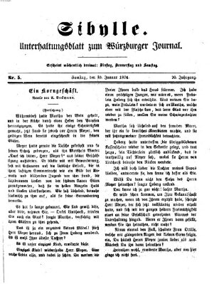 Sibylle (Würzburger Journal) Samstag 10. Januar 1874