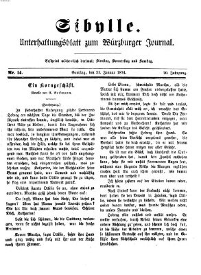 Sibylle (Würzburger Journal) Samstag 31. Januar 1874