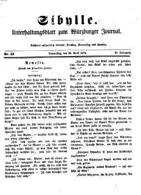 Sibylle (Würzburger Journal) Donnerstag 30. April 1874