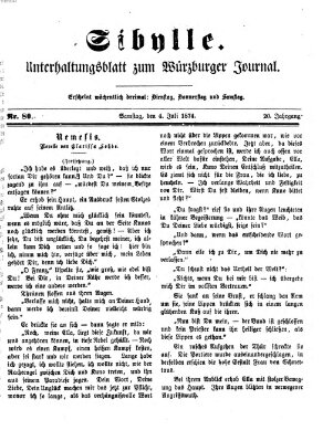 Sibylle (Würzburger Journal) Samstag 4. Juli 1874