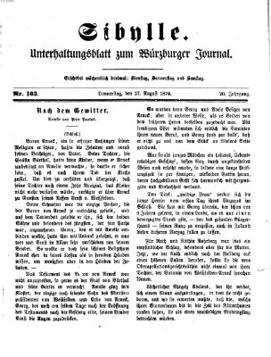 Sibylle (Würzburger Journal) Donnerstag 27. August 1874