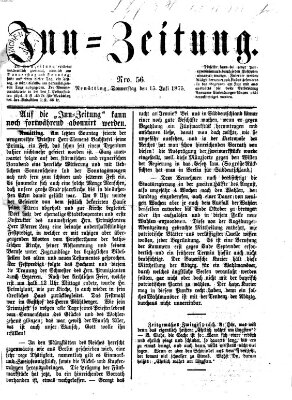 Inn-Zeitung Donnerstag 15. Juli 1875