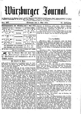 Würzburger Journal Mittwoch 5. Mai 1875