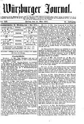 Würzburger Journal Freitag 14. Mai 1875