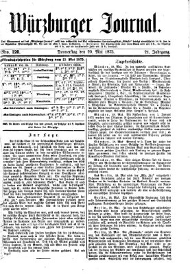Würzburger Journal Donnerstag 20. Mai 1875