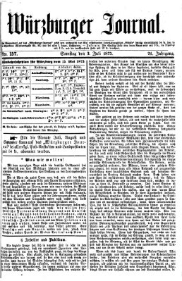 Würzburger Journal Samstag 3. Juli 1875