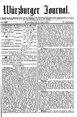 Würzburger Journal Donnerstag 8. Juli 1875