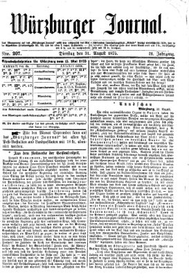 Würzburger Journal Dienstag 31. August 1875