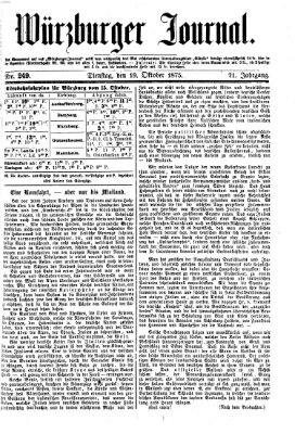 Würzburger Journal Dienstag 19. Oktober 1875