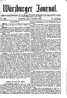 Würzburger Journal Donnerstag 9. Dezember 1875