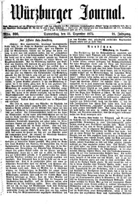 Würzburger Journal Donnerstag 23. Dezember 1875