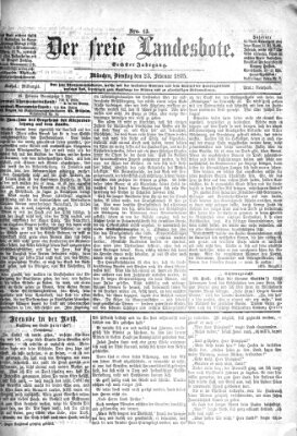 Der freie Landesbote Dienstag 23. Februar 1875
