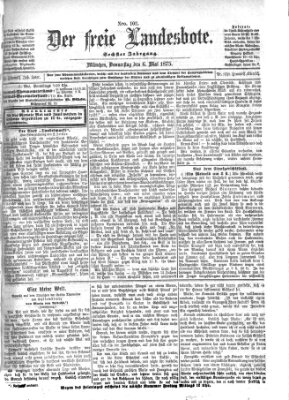 Der freie Landesbote Donnerstag 6. Mai 1875