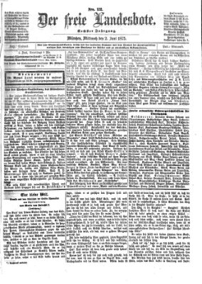 Der freie Landesbote Mittwoch 2. Juni 1875