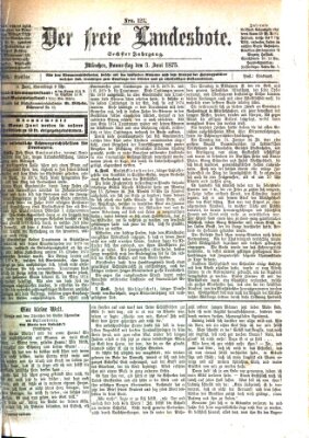 Der freie Landesbote Donnerstag 3. Juni 1875