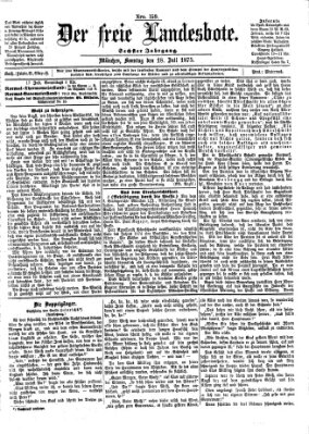 Der freie Landesbote Sonntag 18. Juli 1875