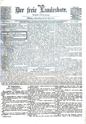 Der freie Landesbote Donnerstag 29. Juli 1875