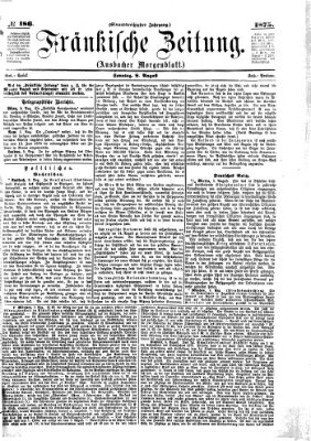Fränkische Zeitung (Ansbacher Morgenblatt) Sonntag 8. August 1875