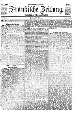 Fränkische Zeitung (Ansbacher Morgenblatt) Freitag 22. Oktober 1875