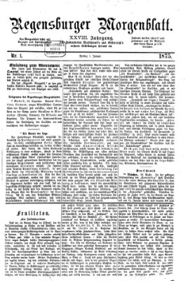 Regensburger Morgenblatt Freitag 1. Januar 1875