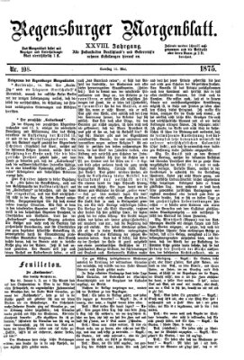 Regensburger Morgenblatt Samstag 15. Mai 1875