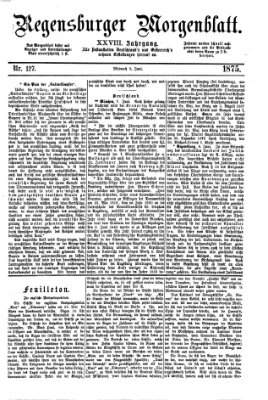 Regensburger Morgenblatt Mittwoch 9. Juni 1875